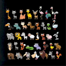 Tričko plné zvieratiek