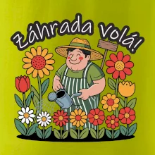 Záhrada volá - záhradník a slnečnice