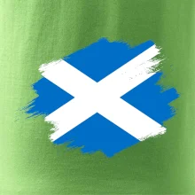 Škótska vlajka kreslená štetcom
