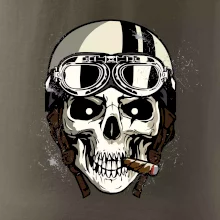 Motorkárska helma a cigara