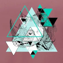 Biely nosorožec (Pecka design)