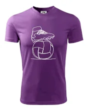 Futbalová lopta kopačka jedným ťahom