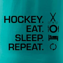 Pozemný hokej eat sleep repeat