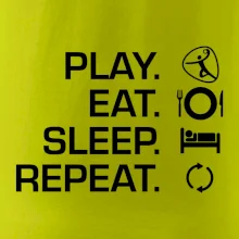 Play Eat Sleep Repeat hádzaná Play Eat Sleep Repeat hádzaná