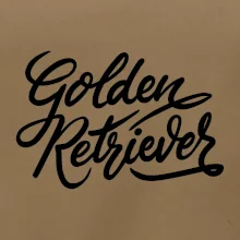 Golden retriever - nápis okrasný