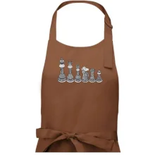 Šachové figúrky v rade - kreslené