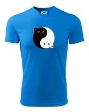 Mačky jin jang farebné