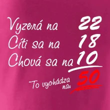 Vyzerá, cíti sa, chová sa - 50 rokov