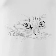 Mačka tvár kresba