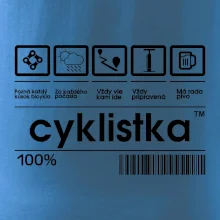 Čiarový kód - cyklistka
