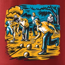 Petanque hra - modro oranžová