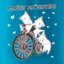 Mačky na bicykli