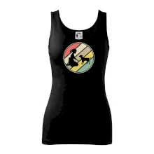 Retro kruh - dievča a šteňa Retro kruh - dievča a šteňa