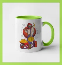 Baník ťaží Bitcoiny