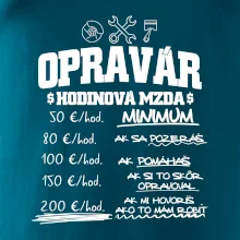 Hodinová mzda - opravár Hodinová mzda - opravár