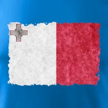 Vlajka Malta ohrýzaná