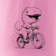 Roztomilý Dinosaurus na bicykli