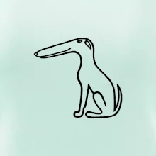 Barzoj obrys čierny