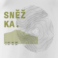 Sněžka - vrstevnice otisk