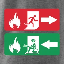 Lidé utíkají, hasiči přibíhají Lidé utíkají, hasiči přibíhají