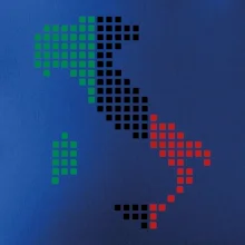 Taliansko obrys vlajka