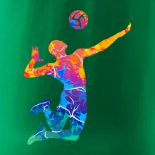 Volejbalista splash s loptou