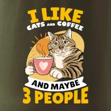 I like cats and coffee and maybe 3 people