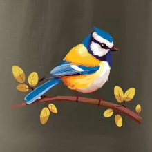 Sýkorka modrinka kreslená