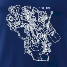 Motor Škoda/ VW 1.9L  TDI z boku