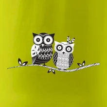 Dve sovy abstraktné