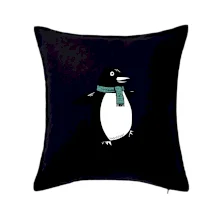 Tučniak so zeleným šálom