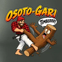 Osoto gari timber judo