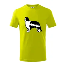 Border kolie mama obrys