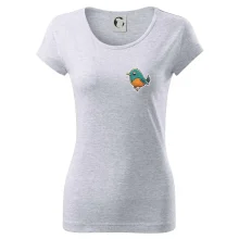 Vtáčik kreslený na prsníku