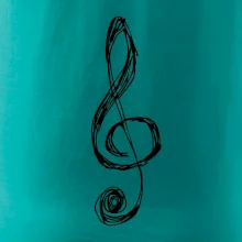 Husľový kľúč kreslený Husľový kľúč kreslený