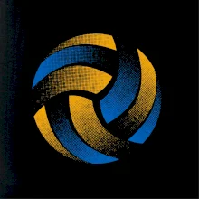 Volejbalová lopta raster farebný