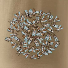 Včelia rodinka kruh (Pecka Design)