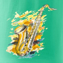 Saxofón maľovaný