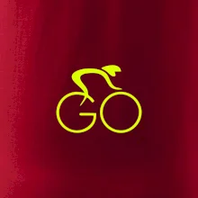 GO - Fluo cyklista malý
