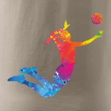 Volejbalistka splash s loptou