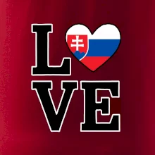 Love Slovenská vlajka Love Slovenská vlajka