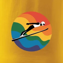 Skokan na lyžiach v kruhu