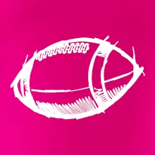 Americký futbal lopta skica