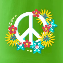 Peace symbol abstraktný