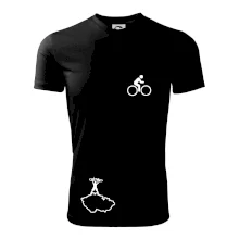 Mapa ČR + kolo na prsu Mapa ČR + kolo na prsu