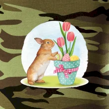 Veľkonočný zajačik tulipány