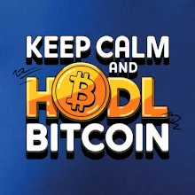 3D nápis Keep Calm and HODL Bitcoin 3D nápis Keep Calm and HODL Bitcoin