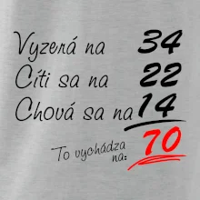 Vyzerá, cíti sa, chová sa - 70 rokov Vyzerá, cíti sa, chová sa - 70 rokov