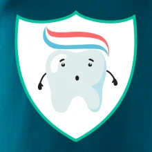 Zúbok na prsníku - zubná pasta