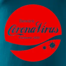 Corona virus pandemic logo
